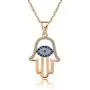 sloong 925 Sterling Silver Evil Eye Hamsa White Blue Cz Womens Pendant Necklace… sloong 925 Sterling Silver Evil Eye Hamsa White Blue Cz Womens Pendant Necklace…