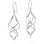 Trendy 3D Spiral .925 Sterling Silver Dangle Earrings Trendy 3D Spiral .925 Sterling Silver Dangle Earrings