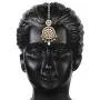 Aheli Ethnic Faux Kundan Drop Pearl Beads Dangle Earrings Maang Tikka Set Bollyood Wedding Party Fashion Jewelry for Women