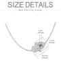 925 Sterling Silver Hamsa Hand of Fatima Evil Eye Sideways Choker Necklace Jewelry for Women (Hamsa Hand)