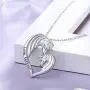 Bolelis Unicorn Necklace for Women Girl - Sterling Silver Cute Mother Daughter Horse in Heart Pendant Necklace Jewelry,Rolo Chain 18 Inches (Unicorn Necklace) Bolelis Unicorn Necklace for Women Girl - Sterling Silver Cute Mother Daughter Horse in Heart Pendant Necklace Jewelry,Rolo Chain 18 Inches (Unicorn Necklace)
