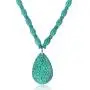 Gem Stone King 22 Inch Blue Simulated Turquoise Howlite Necklace with Drop Shape Pendant and Earring Set Gem Stone King 22 Inch Blue Simulated Turquoise Howlite Necklace with Drop Shape Pendant and Earring Set