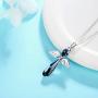 HERAYLI Guardian Angel Pendant Necklace for Women/Girls, Made with Swarovski Crystal Necklace Jewelry