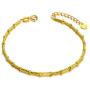 Solid 18K Gold Bracelets for Women, Real Gold Adjustable Italian Chain Bracelets Anniversary Christmas Jewelry Gifts for Wife, Mom, Girlfriend, 6.5''- 7.5''