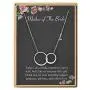 SANNYRA Mother of The Bride Necklace Initial Two Interlocking Infinity Double Circles Necklace 26 Letters Alphabet Jewelry for Women Mother Gifts SANNYRA Mother of The Bride Necklace Initial Two Interlocking Infinity Double Circles Necklace 26 Letters Alphabet Jewelry for Women Mother Gifts