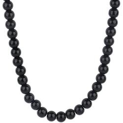Efulgenz Handcrafted Red Crystal/Glass Stone Classic Round Beaded Strand Necklace Fashion Accessories for Women and Girls