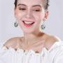 DAMLENG Unique Charm Paint Palette Dangle Earrings Paint Brush Drop Earrings For Women Artist Painter Jewelry Gifts (Silver)