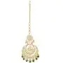 Aheli Bollywood Ethnic Chandbali Style Earrings Maang Tikka Set Traditional Fashion Jewelry for Women