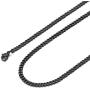 U7 Miami Cuban Chain in Stainless Black Gold Color|Flat Link Necklace NK Cuban Chains for Men and Women,Width 3-12mm,Length 14 Inch-30 Inch.Gift Packed