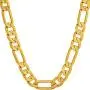 Lifetime Jewelry 7mm Figaro Chain Necklace 24k Gold Plated for Men Women & Teen Lifetime Jewelry 7mm Figaro Chain Necklace 24k Gold Plated for Men Women & Teen