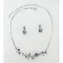 Faship Light Purple Violet Swarovski Crystal Floral Necklace Earrings Set Faship Light Purple Violet Swarovski Crystal Floral Necklace Earrings Set