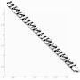 Solid 925 Sterling Silver Flat Link Bracelet - with Secure Lobster Lock Clasp 7.5''