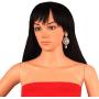 Touchstone Indian Bollywood curved fish Austrian crystals jewelry earrings for women
