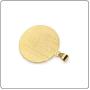 Fusamk Fashion Plated 18K Gold Allah Pendant Round Necklace,22'' Box Chain