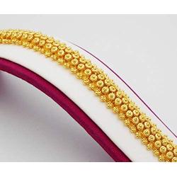 Pikun Flower Lai Thai Gold Plated Bangle 22k 24k Thai Baht Yellow Gold Filled Bracelet