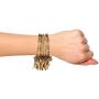 Efulgenz Boho Vintage Antique Gypsy Tribal Indian Oxidized Silver Plated Tassel Bracelets Bangle Set
