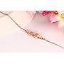 VNOX IP Rose Gold Plated Stainless Steel Female Symbol Gay and Lesbian Pride Bracelet