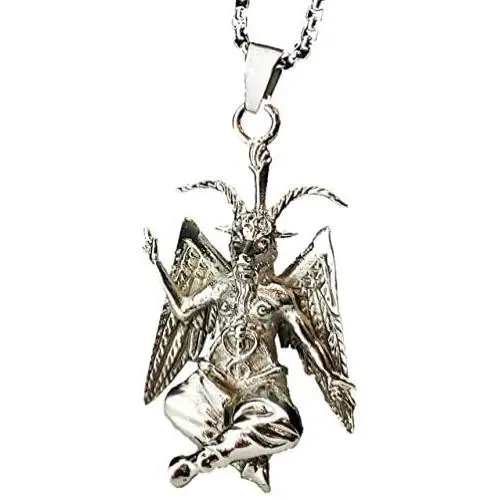 Church of Satan Baphomet Pendant Necklace 316L Stainless Eliphas Levi Church of Satan Baphomet Pendant Necklace 316L Stainless Eliphas Levi