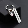 WSNANG Best Husky Mom Ever Keychain Husky Jewelry Dog Mom Gift Dog Lover Jewelry for Husky Lover