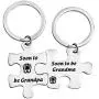 HOLLP Pregnancy Gift New Mom New Dad Puzzle Piece Keychain Set Soon to Be Mommy/Daddy Jewelry Gift for New Mommy Dad HOLLP Pregnancy Gift New Mom New Dad Puzzle Piece Keychain Set Soon to Be Mommy/Daddy Jewelry Gift for New Mommy Dad