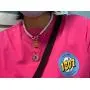 Pearl Pendant Necklace for Women,Y2k Fashion Pearls Strand for Egirl Eboy,Dainty Cute Smiley Toggle Necklace Jewelry for Women Girls
