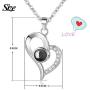 EleShow 925 Sterling Silver I Love You Necklace 100 Languages Love Necklace for Girlfriend Women Romantic Gifts for Her EleShow 925 Sterling Silver I Love You Necklace 100 Languages Love Necklace for Girlfriend Women Romantic Gifts for Her