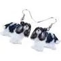 NEWEI Acrylic Sweet Cavalier King Charles Spaniel Dog Earrings Drop Dangle For Women Girl Gift Fashion Jewelry