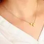 Joctly Tiny Initial Heart Necklace for Women Dainty Gold Plated A-Z Letter Love Pendant Choker Necklace