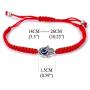 Evil Eye Hamsa Hand String Kabbalah Bracelets for Protection and Luck Hand-Woven Black Cord Thread Friendship Bracelet