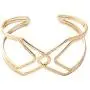SENFAI Women Character Wide Hollow Cuff Bangles Statement Jewelry Punk Copper Opening Bangle Bracelets