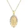 AOASK Women Crystal Rhinestone Virgin Mary Pendant Necklace Gold Retro Accessories Party Gifts AOASK Women Crystal Rhinestone Virgin Mary Pendant Necklace Gold Retro Accessories Party Gifts