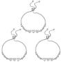 FOTAP 3 Sisters Gifts Big Sister Middle Sister Little Sister Bangle Triplets Bracelet Three Sister Bracelet Set Of 3 Sisters Jewelry
