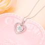 Sterling Silver Heart Personalized Custom Name Necklace Script Initial Nameplate I Love You to the Moon and Back Necklace Jewelry for Women