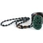 Boutique 100% Pure Natural Manual Sculpture Green Jade Gem Pendant Necklace Men or Women Necklace Pendant Amulet fine polishing