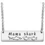 Best Monther Gifts Funny Shark Necklace Jewelry Shark Mama Chram Shark Mommy Shark Necklace Shark Lover Gift for Mom Grandmother