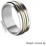 COTTVOTT 8mm Stainless Steel Spinner Rings Fashion Wedding Band Promise Rings Jewelry for Women Men COTTVOTT 8mm Stainless Steel Spinner Rings Fashion Wedding Band Promise Rings Jewelry for Women Men