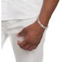 In Season Jewelry Stainless Steel Link Wristband Inside Babalawo Unisex Santeria Orula Bracelet