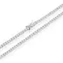 NYC Sterling Womens Magnificent 2mm Round Cubic Zirconia Tennis Necklace NYC Sterling Womens Magnificent 2mm Round Cubic Zirconia Tennis Necklace