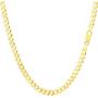 14K Gold 2.5MM, 4MM, 5MM, 6.5MM, 7.5MM, 9MM Cuban/Curb Chain Necklace and Bracelet - Made In Italy - Yellow, White, Rose