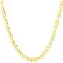 14K Gold 2.5MM, 4MM, 5MM, 6.5MM, 7.5MM, 9MM Cuban/Curb Chain Necklace and Bracelet - Made In Italy - Yellow, White, Rose 14K Gold 2.5MM, 4MM, 5MM, 6.5MM, 7.5MM, 9MM Cuban/Curb Chain Necklace and Bracelet - Made In Italy - Yellow, White, Rose