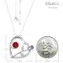 Birthday Gifts for Her Love Rose Heart Necklace Ruby Peridot Blue Sapphire Citrine Simulated Diamond Jewelry Sterling Silver Birthday Gifts for Her Love Rose Heart Necklace Ruby Peridot Blue Sapphire Citrine Simulated Diamond Jewelry Sterling Silver