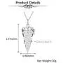 MANIFO Crystal Locket Pendant Necklace Reiki Healing Gemstone Point Necklaces Jewelry