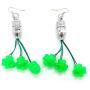 St. Patricks Day Light Up LED Shamrock Earrings