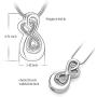 Infinity Cremation Urn Necklace Jewelry for Women Memorial Urn Necklace Infinite Cremation Jewelry for Ashes Keepsake Locket