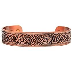 Accents Kingdom Phoenix Magnetic Therapy Celtic Copper Cuff Bracelet