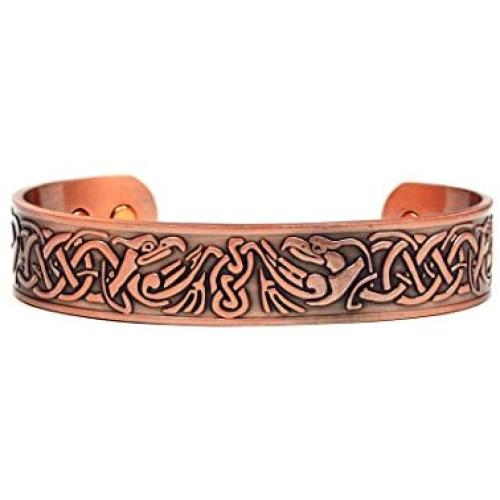 Accents Kingdom Phoenix Magnetic Therapy Celtic Copper Cuff Bracelet