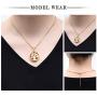 mingkejw Cremation Jewelry Tree of Life Keepsake Round Hollow Waterproof Urn Pendant Ashes Necklace Memorial Ashes Holder Jewelry for Women Men