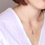 Sea of Ice Sterling Silver 6mm CZ Happy Dolphin Pendant Necklace for Women Girl, 18 Inch