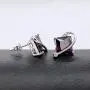 Uloveido Charm Created Topaz Big Square Crystal Necklace Matching Stud Earrings Rings Jewelry Set T295
