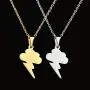 RZCXBS Thunder Necklace Hypoallergenic Surgical Stainless Steel Storm Cloud Lightning Pendant Necklace RZCXBS Thunder Necklace Hypoallergenic Surgical Stainless Steel Storm Cloud Lightning Pendant Necklace